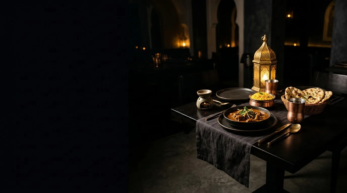 Plats du menu de Indian Flavors